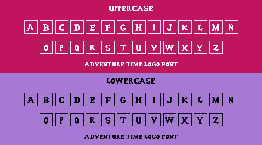 Adventure Time Logo Font Preview