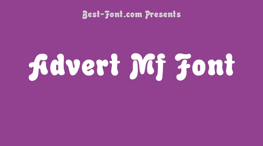 Advert Mf Font