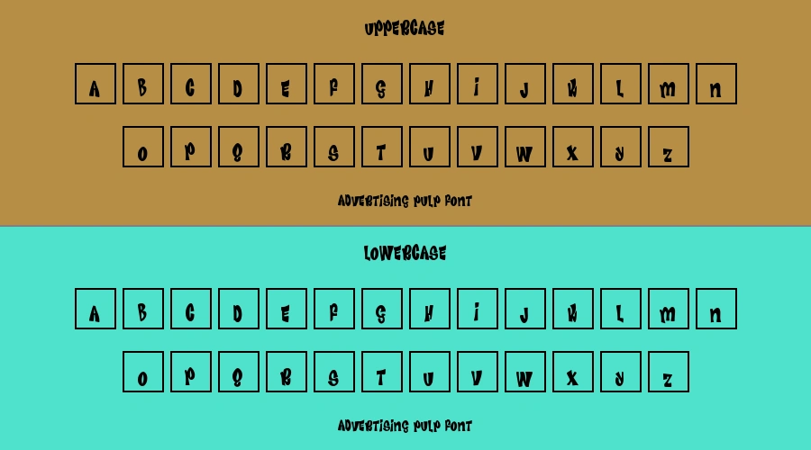 Advertising Pulp Font Preview
