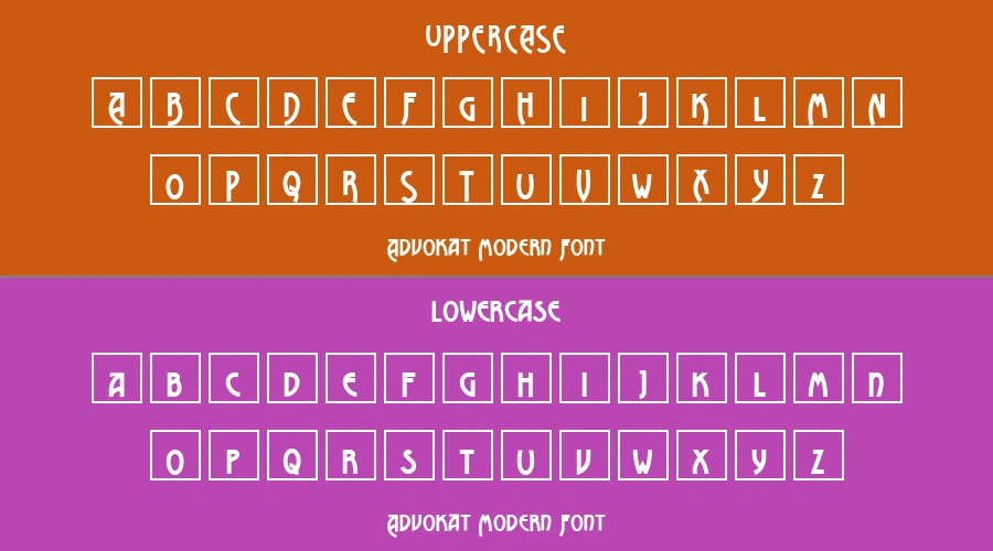 Advokat Modern Font Preview