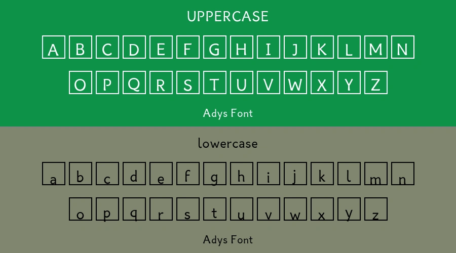 Adys Font Preview