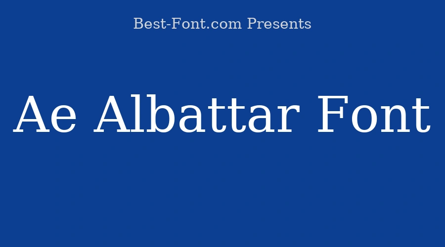 Ae Albattar Font