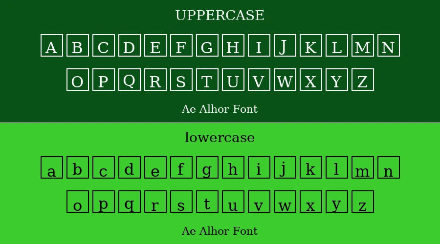 Ae Alhor Font Preview