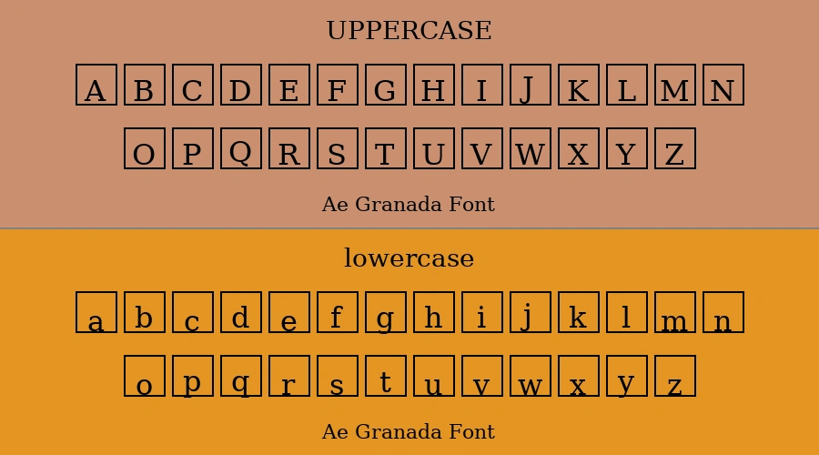 Ae Granada Font Preview