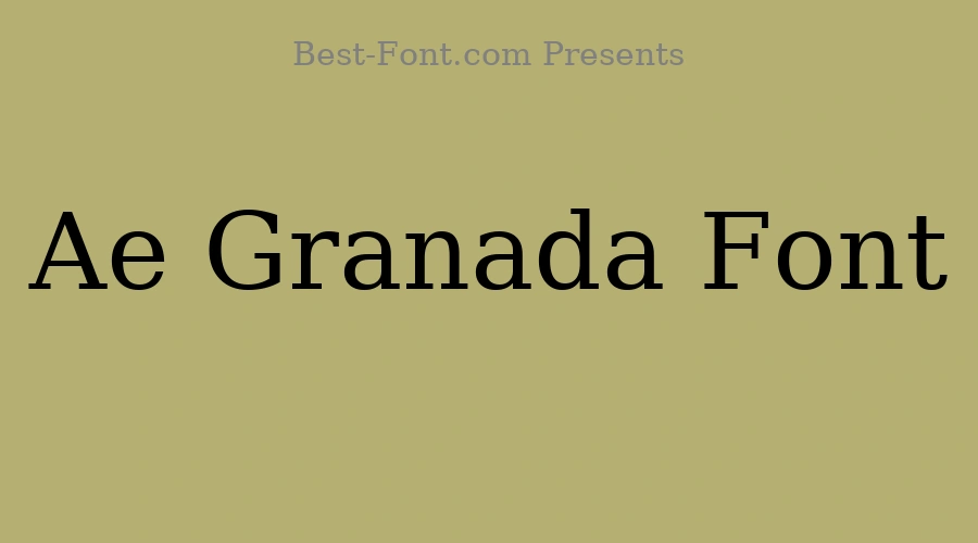 Ae Granada Font