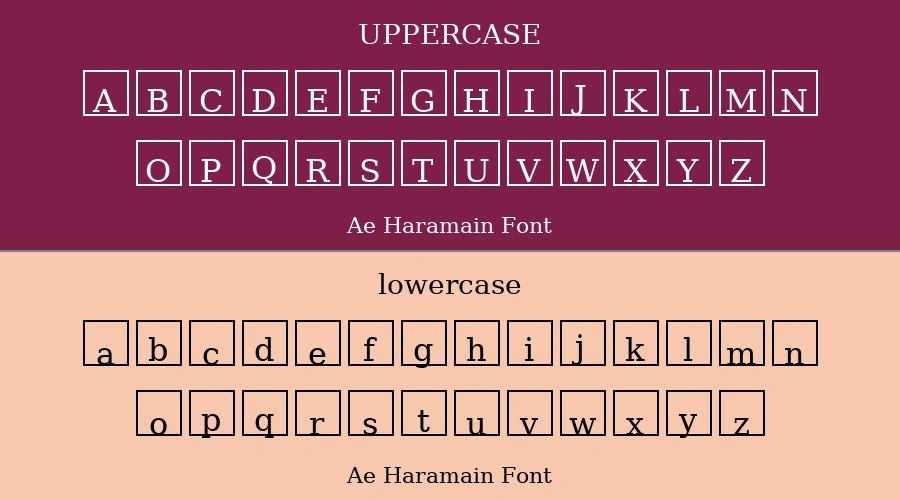 Ae Haramain Font Preview