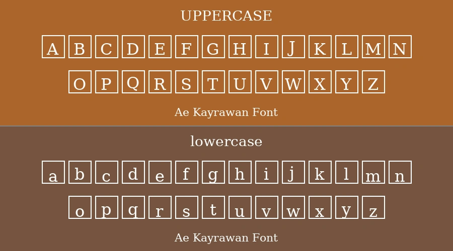 Ae Kayrawan Font Preview
