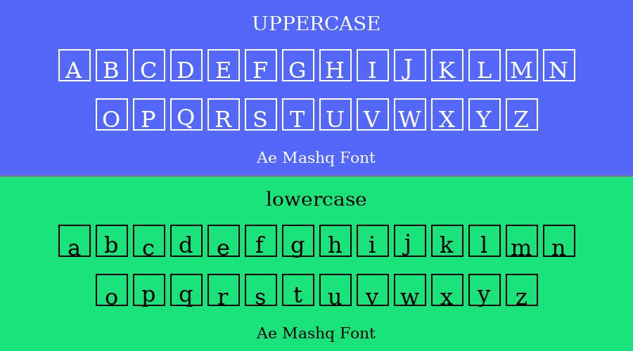 Ae Mashq Font Preview