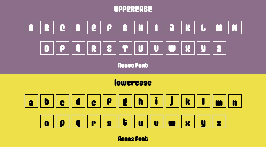 Aenos Font Preview