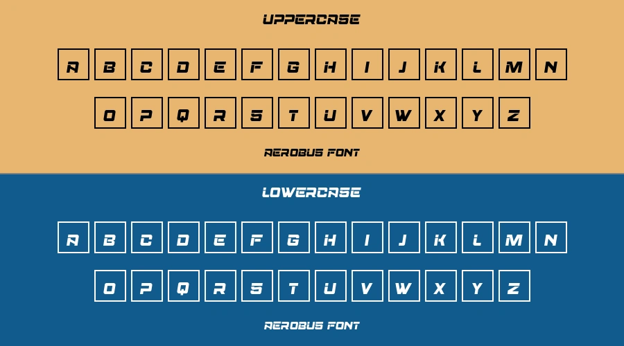 Aerobus Font Preview