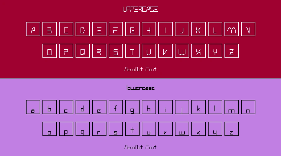 Aeroflot Font Preview