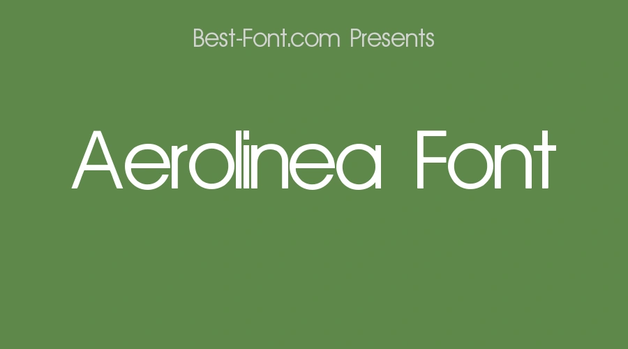 Aerolinea Font