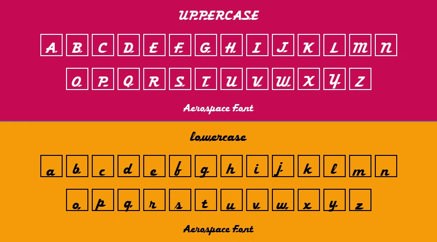 Aerospace Font Preview