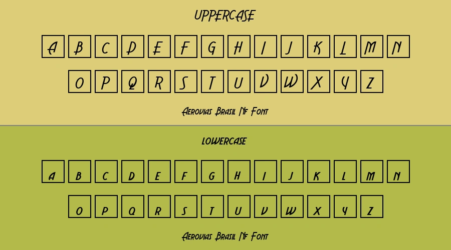 Aerovias Brasil Nf Font Preview