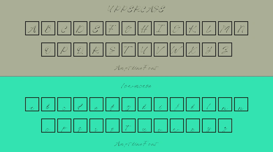 Aerpthine Font Preview