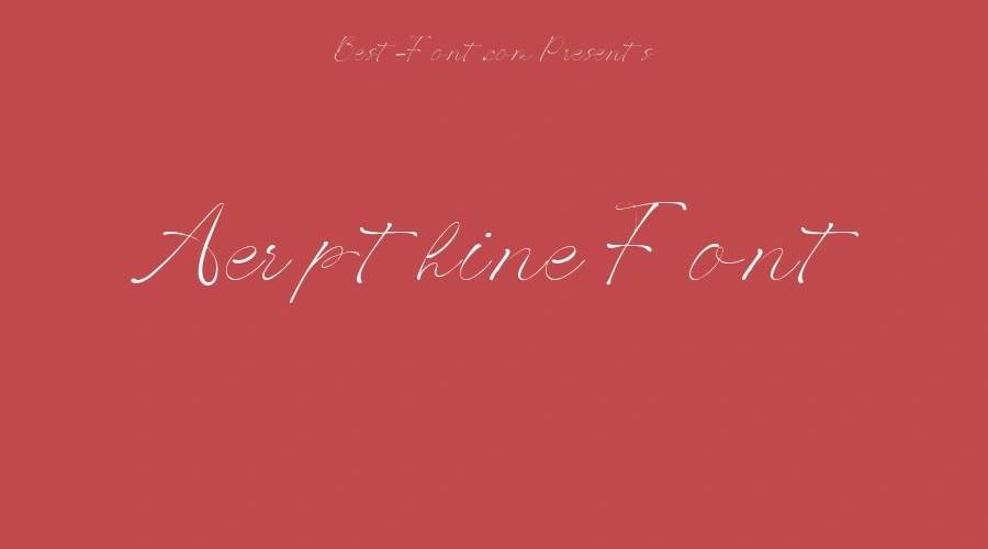 Aerpthine Font