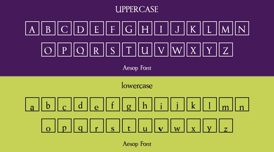 Aesop Font Preview