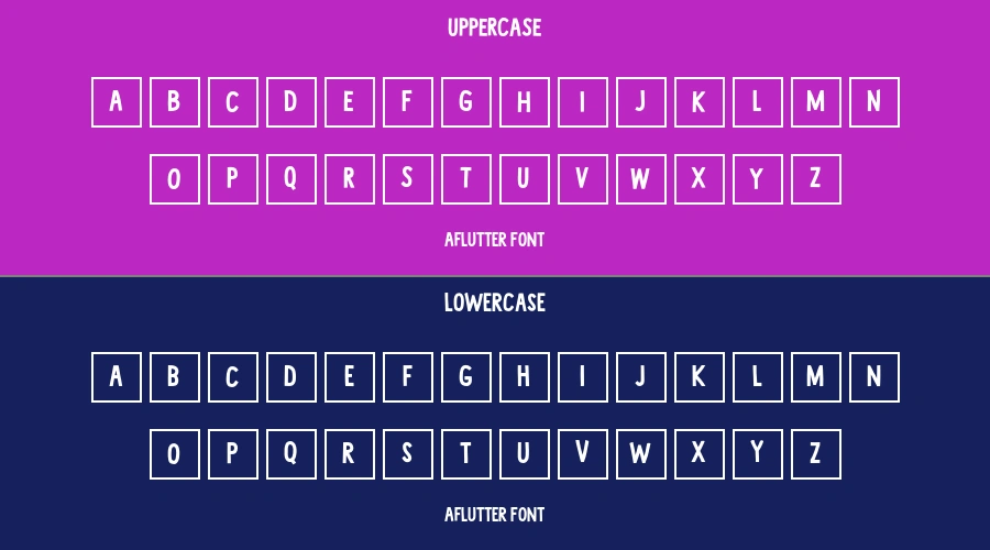 Aflutter Font Preview