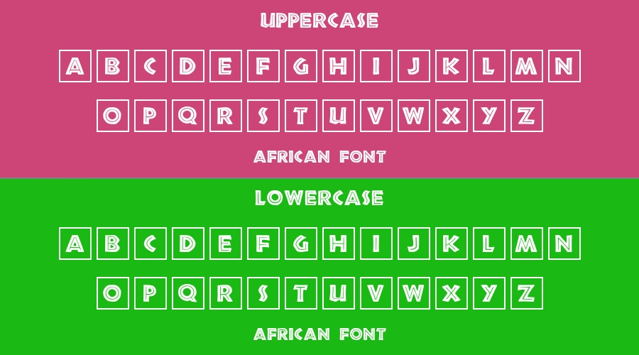 African Font Preview