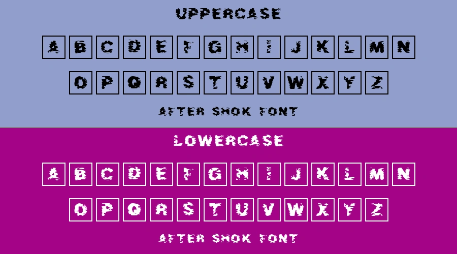 After Shok Font Preview