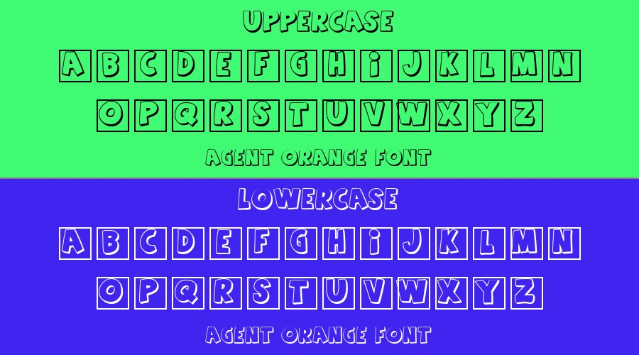 Agent Orange Font Preview