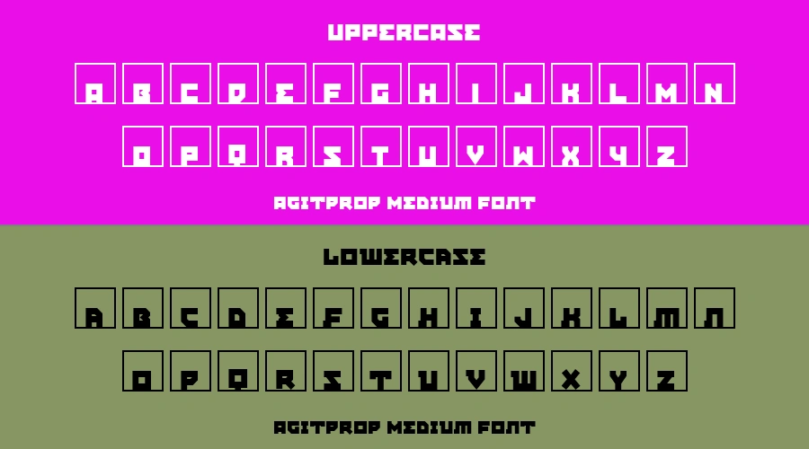 Agitprop Medium Font Preview
