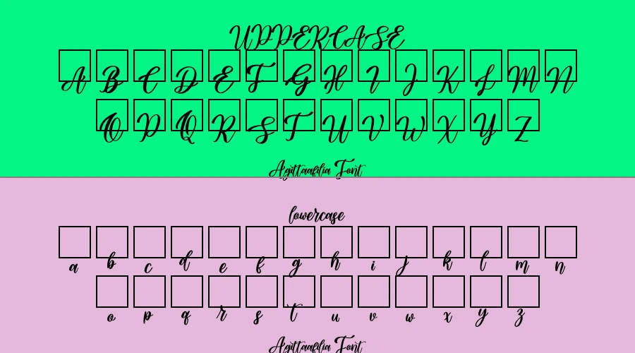 Agittaafilia Font Preview