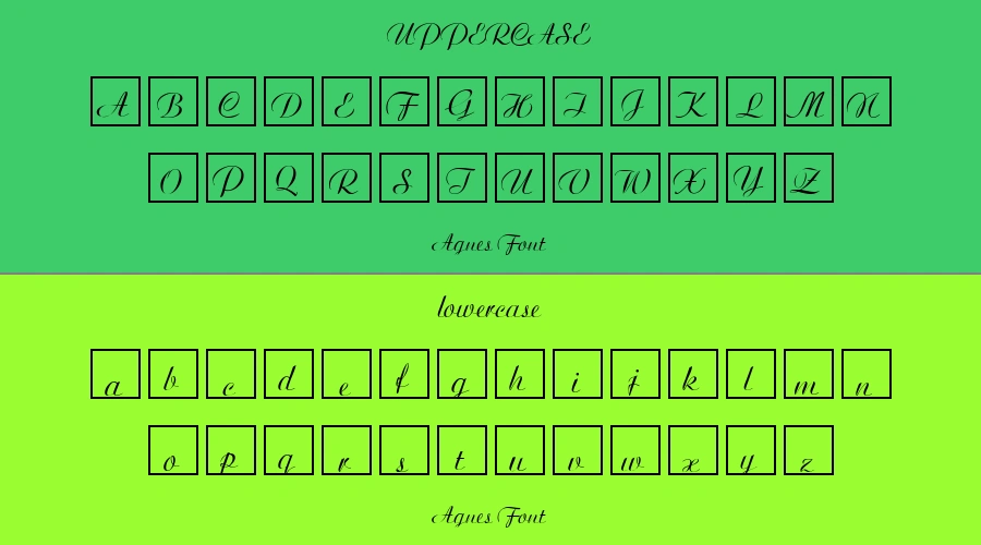 Agnes Font Preview