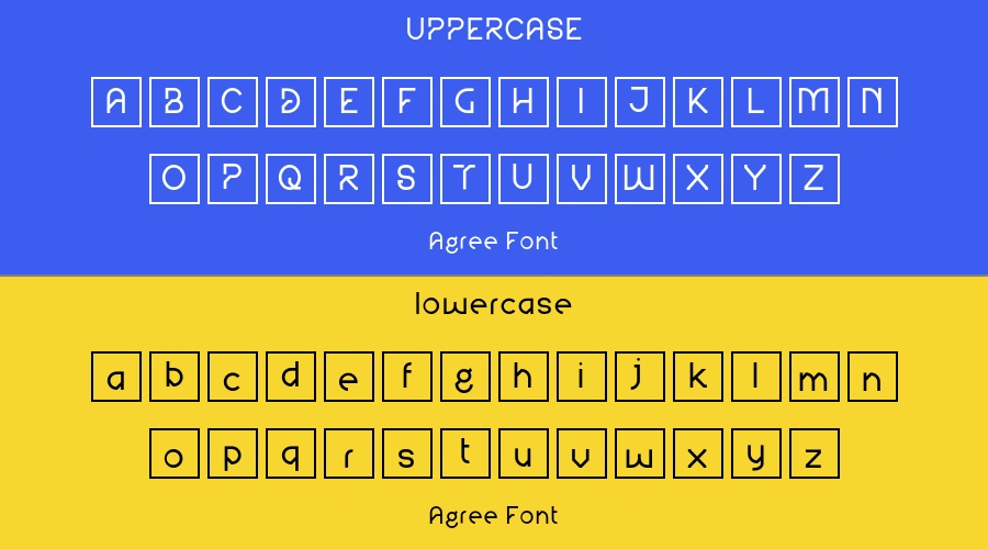 Agree Font Preview
