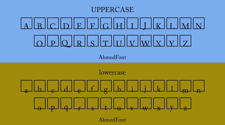 Ahmed Font Preview