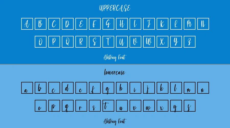 Ahstray Font Preview