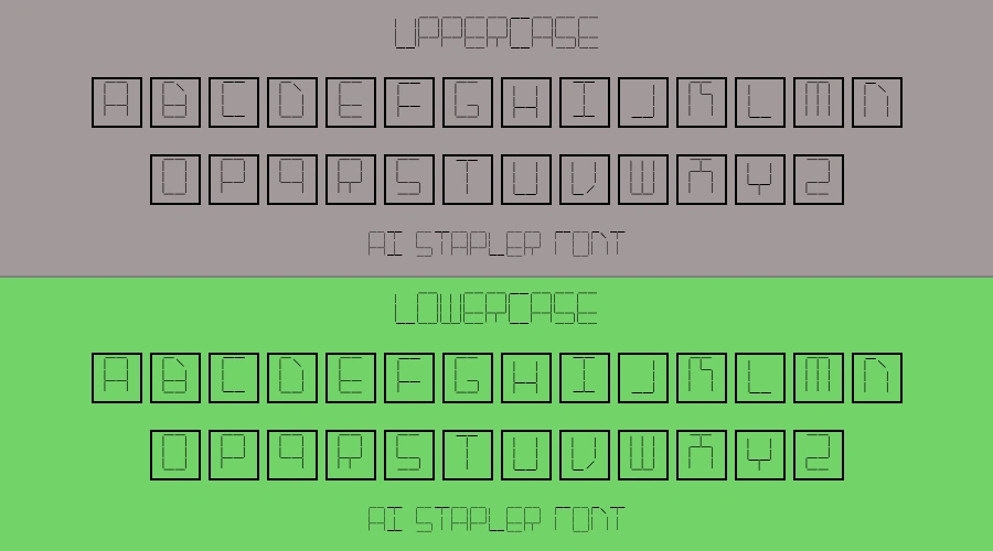 Ai Stapler Font Preview
