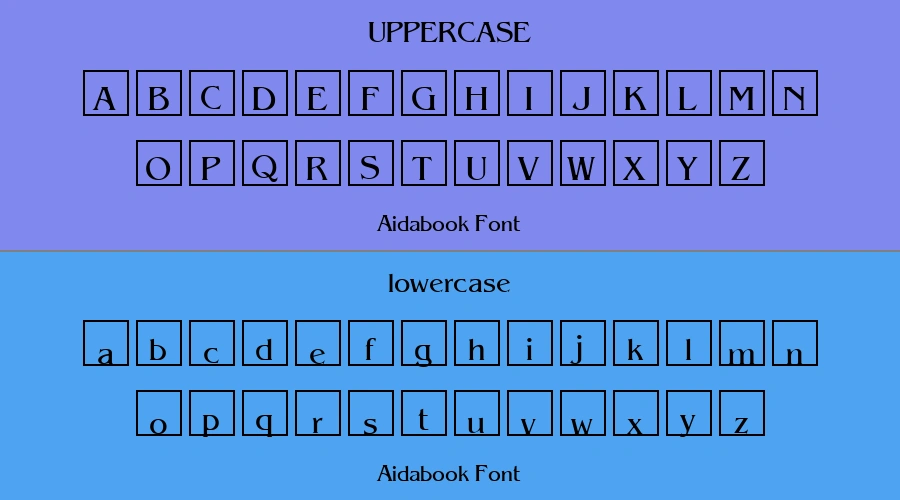 Aidabook Font Preview