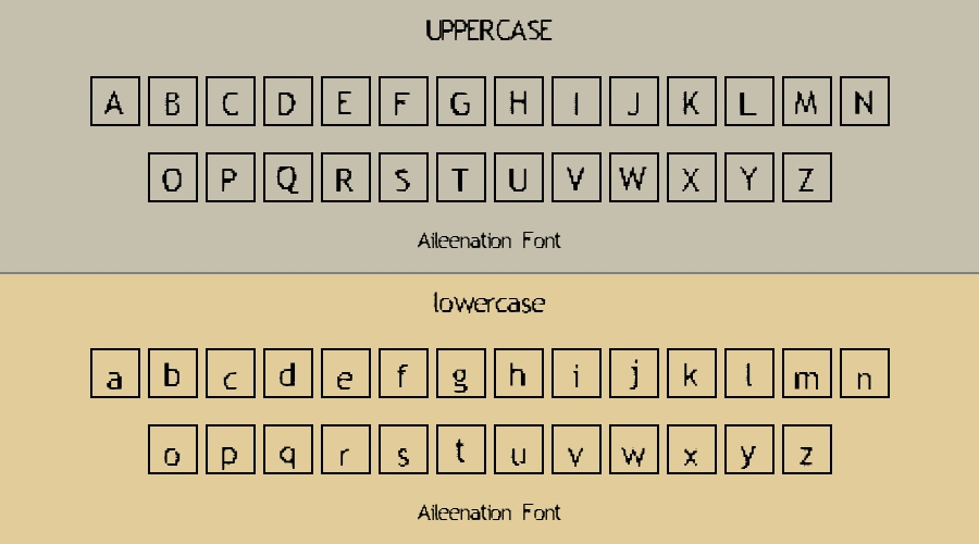 Aileenation Font Preview