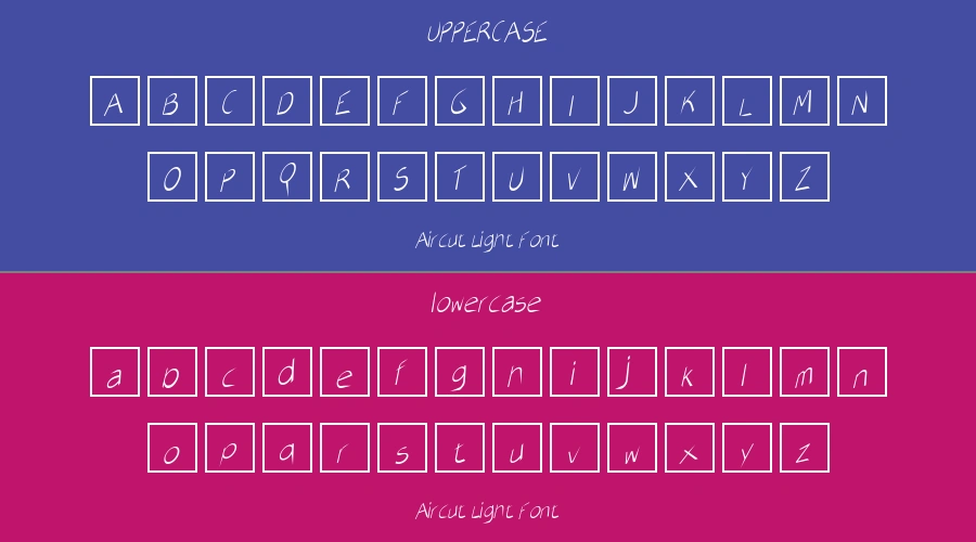 Aircut Light Font Preview