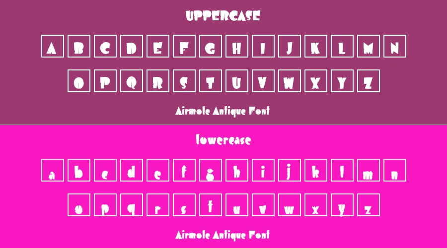 Airmole Antique Font Preview