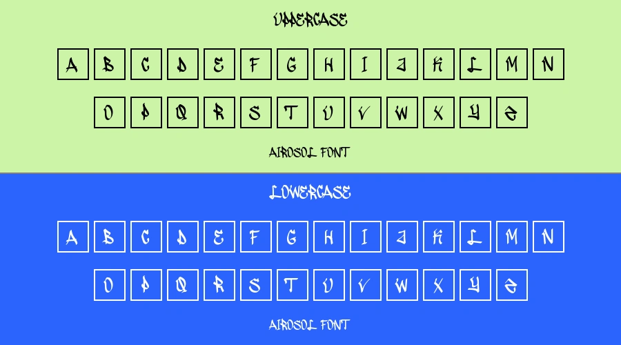 Airosol Font Preview