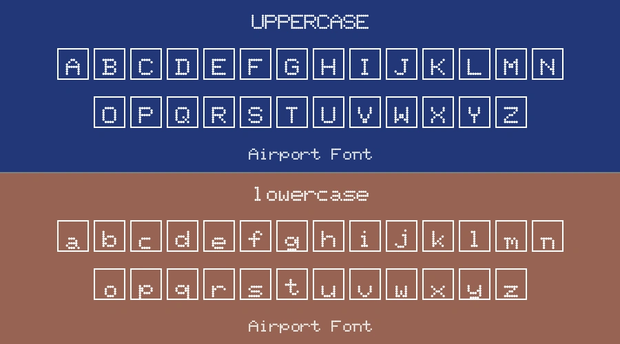 Airport Font Preview