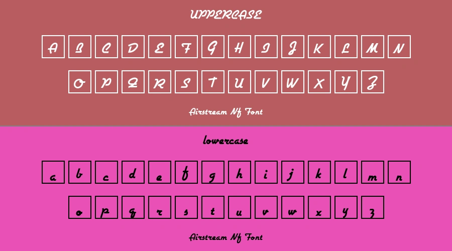 Airstream Nf Font Preview