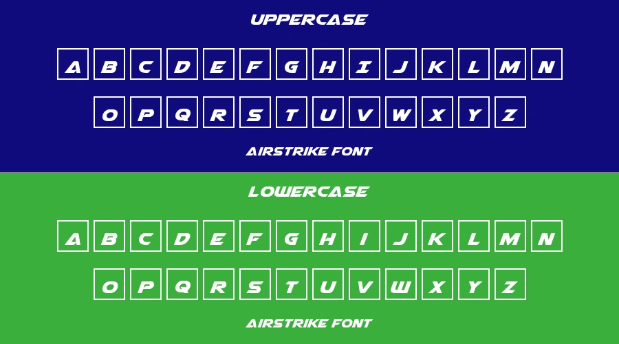 Airstrike Font Preview
