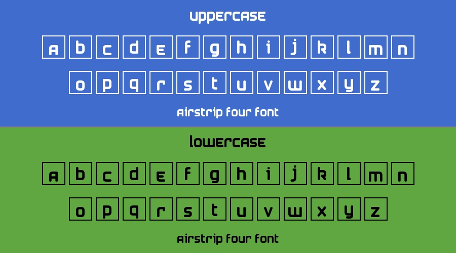 Airstrip Four Font Preview
