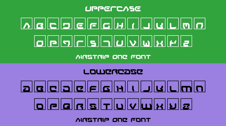 Airstrip One Font Preview