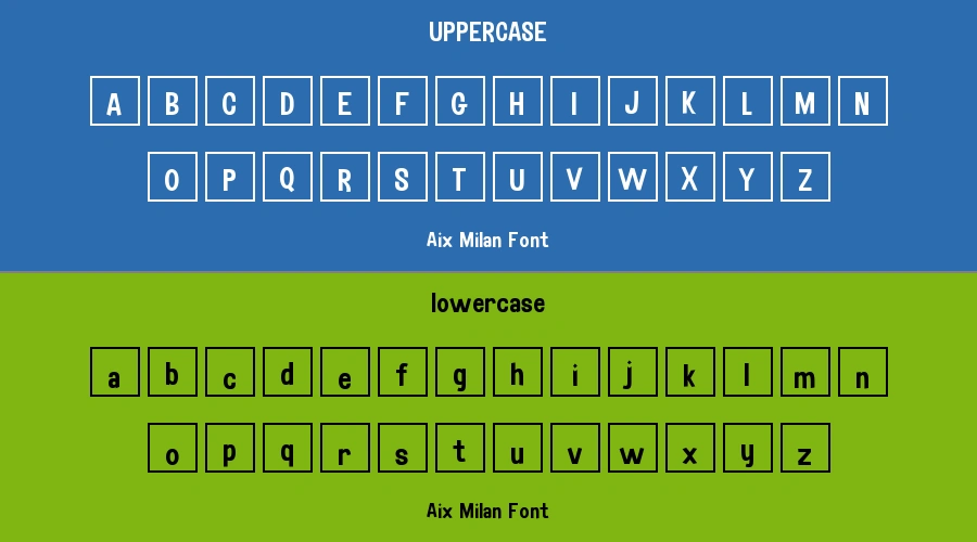 Aix Milan Font Preview