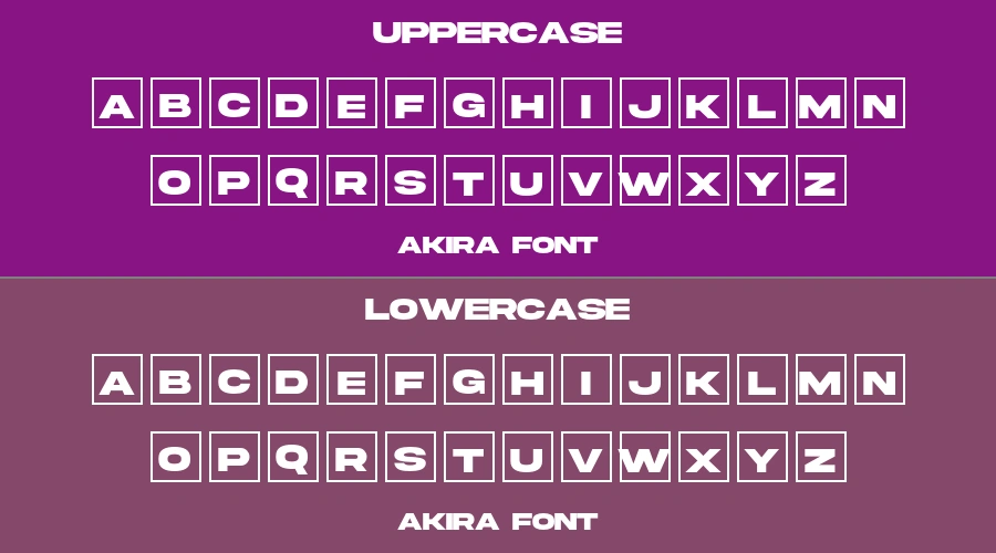 Akira Font Preview