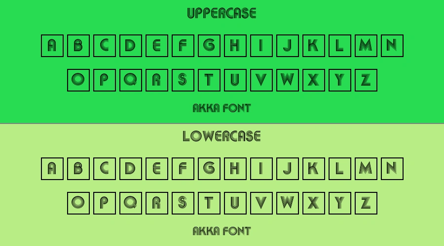 Akka Font Preview