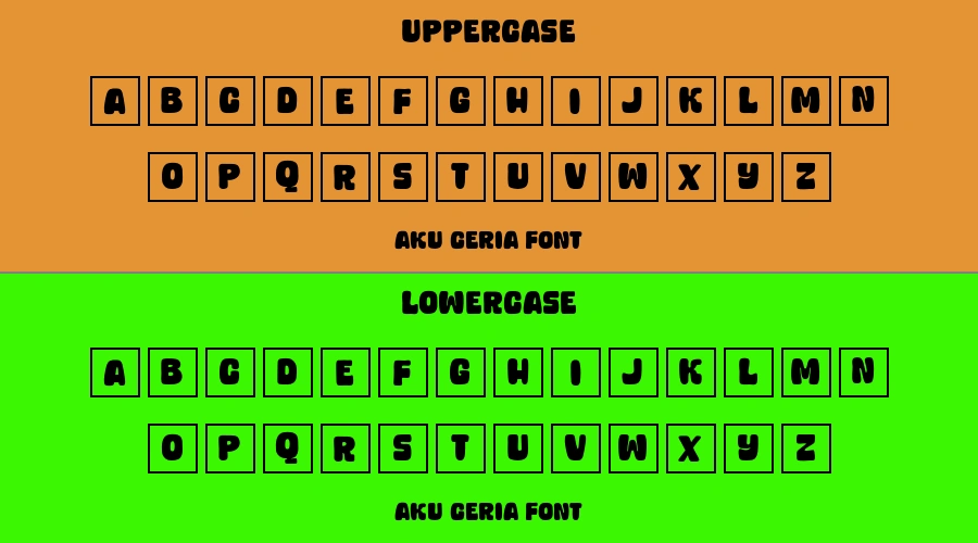 Aku Ceria Font Preview