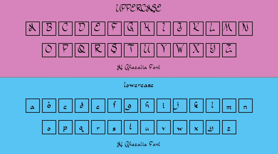Al Ghazalia Font Preview