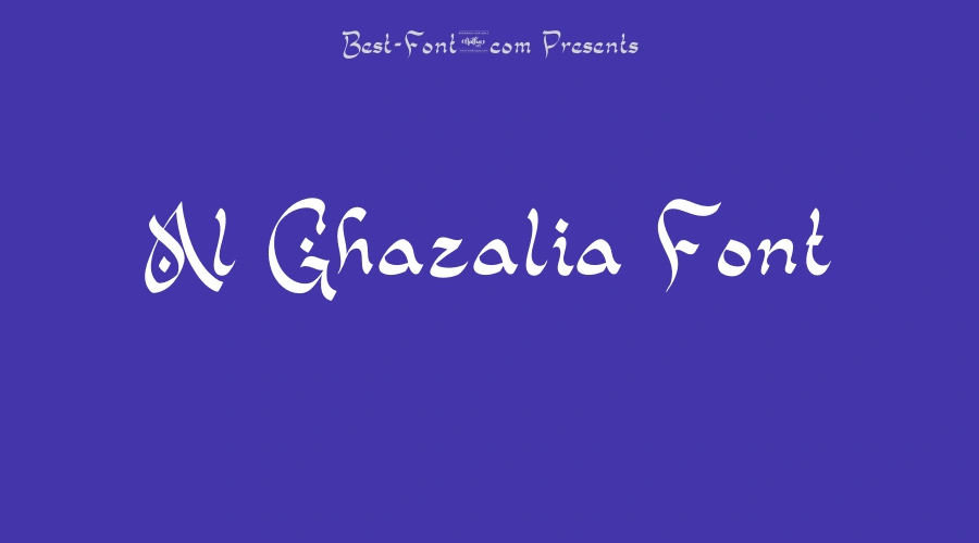 Al Ghazalia Font
