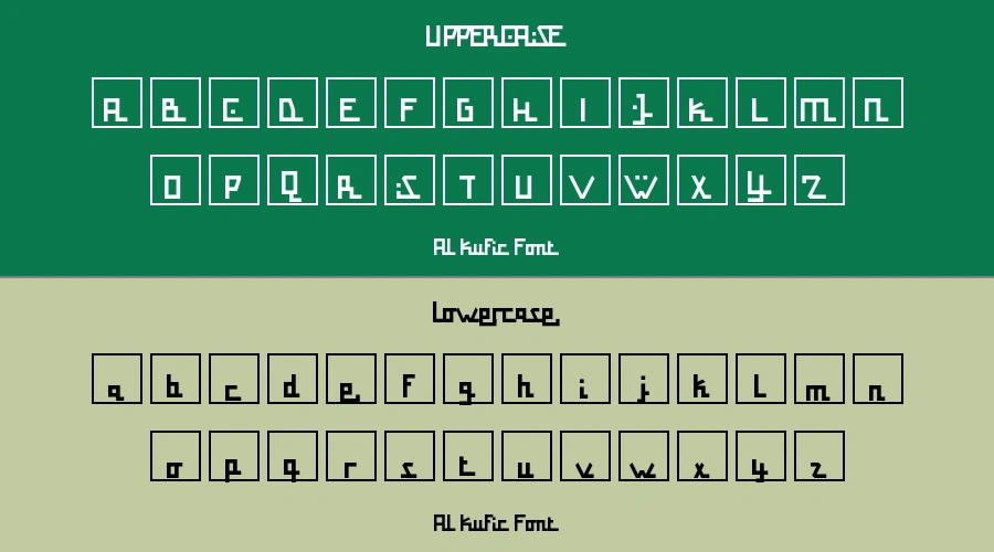 Al Kufic Font Preview