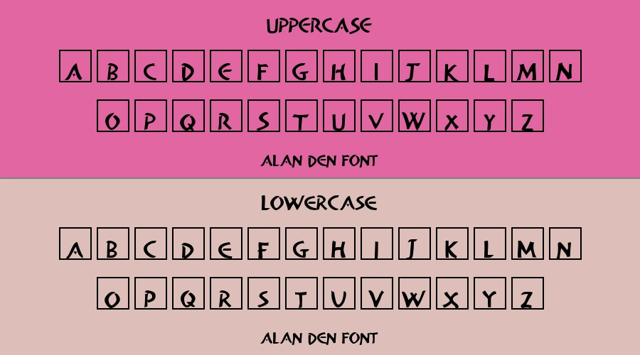 Alan Den Font Preview